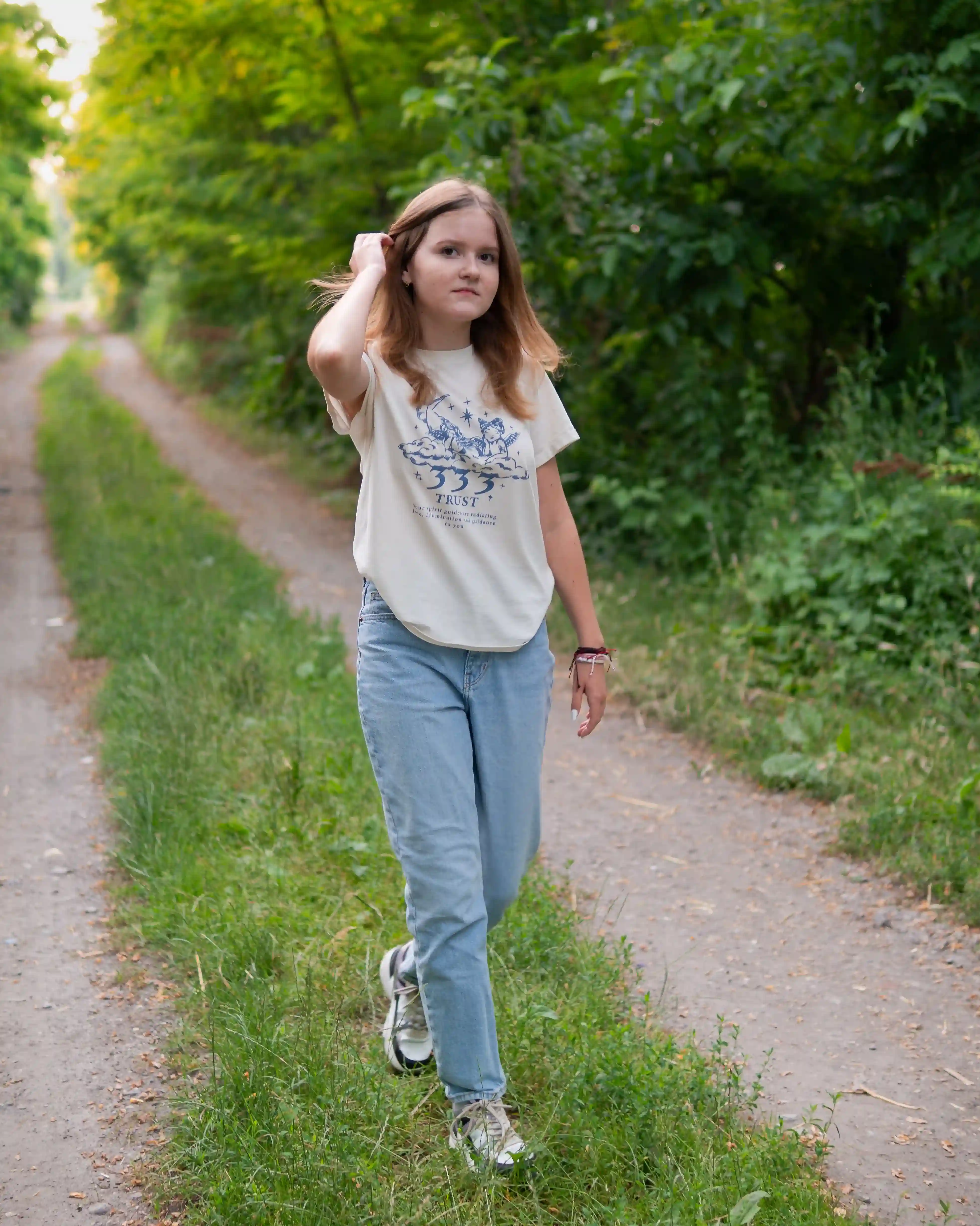 Warm golden hour outdoor portrait